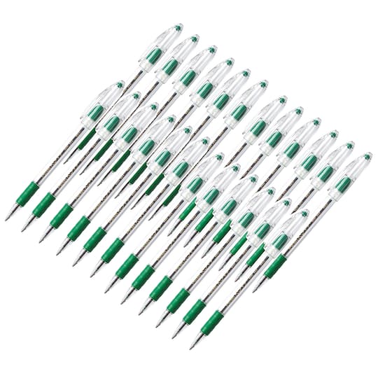 Pentel® R.S.V.P.® Medium Point Ballpoint 24 Pen Set in Green | Michaels®